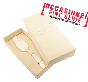 Confezione vetrina pala torta modello CHIC PERLATO BIANCO manicatura perlata bianco