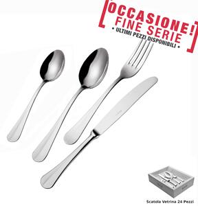 Servizio Posate 24 Pezzi Royal, acciaio 18-10 lucido, spessore 3 mm finitura inox lucido
