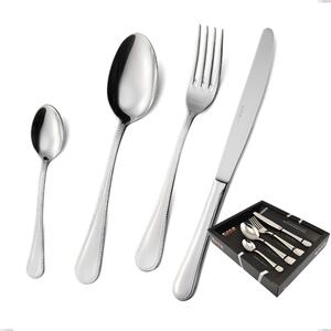 Servizio posate PERLES inox 18/10 (AISI304) 24 PEZZI 6 posti tavola 2,5 mm Lucidato a Specchio