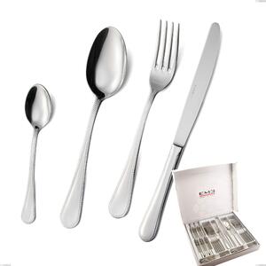 Cofanetto 24 pezzi perles, Acciaio inox Aisi 304 lucido, spessore 2.5 mm, design Classico