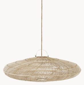 Lampada a sospensione in rattan tessuto a mano Macaron