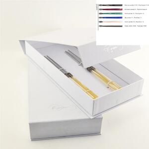 Confezione a libro 2 Coppie di bacchette chopstick per cucina asiatica 220 mm vari colori