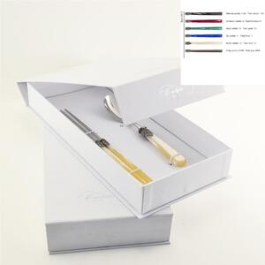 Confezione a Libro 2 Coppie di bacchette per cucina asiatica 220 mm vari colori