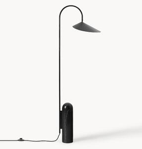 Lampada da terra con base in marmo Arum, orientabile