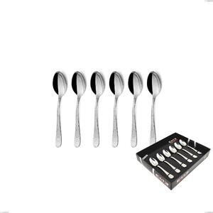 Confezione vetrina 6 pezzi moka Portofino, Acciaio inox (Aisi 304) inox lucido