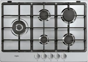 Whirlpool Piano cottura 5 Fuochi a Gas 75 cm colore acciaio Inox - TGML 761 IX