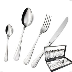 Astuccio 51 pezzi privilege, Acciaio inox Aisi 304 Posate Lucide, spessore 2.5 mm