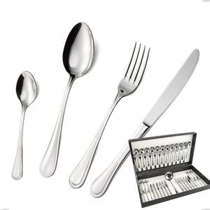 Astuccio 49 pezzi privilege, Acciaio inox Aisi 304 Posate Lucide, spessore 2.5 mm