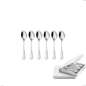 Confezione a libro 6 pezzi cucchiaini caff� privilege, Acciaio inox Aisi 304 Posate Lucide, spessore 2.5 mm