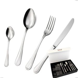 Confezione panoramica a libro 24 pezzi privilege, Acciaio inox Aisi 304 Posate Lucide, spessore 2.5 mm