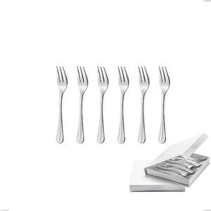 Confezione a libro 6 pezzi forchette dolce Royal, acciaio 18-10 lucido, spessore 2.5 mm