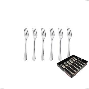 Confezione vetrina 6 pezzi forchettine dolce Royal, acciaio 18-10 lucido, spessore 2.5 mm
