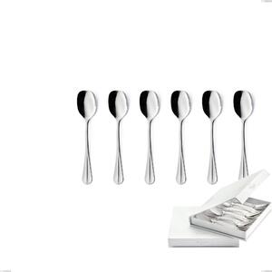 Confezione a libro 6 pezzi cucchiaini gelato Royal, acciaio 18-10 lucido, spessore 2.5 mm- posate