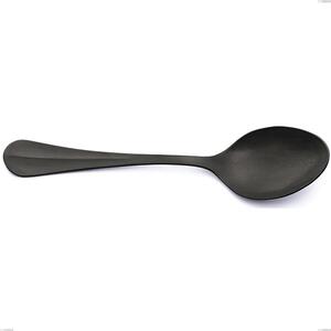 Cucchiaio da servizio Royal Retr� PVD Black, Acciaio inox 18/10 antico, spessore 2.5 mm, lunghezza 233 mm, pvd black