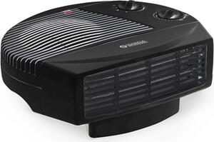 OLIMPIA SPLENDID Termoventilatore Stufa Elettrica Potenza 2000 Watt Termostato regolabile Colore Nero - CROMO RADIALE - 99546