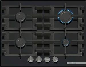Piano cottura gas vetro temperato nero BOSCH PNP6B6K40