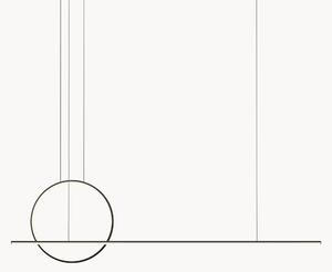 Lampada a sospensione a LED con luce regolabile, cambio colore e telecomando Halo