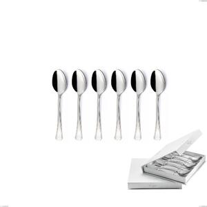 Confezione a libro 6 pezzi cucchiaini caff� Savoia, Acciaio inox 18.10 (AISI304), spessore 2.5 mm