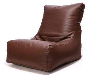 Sakura pouf poltrona sacco seduta in ecopelle schienale alto