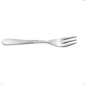 Forchetta dolce Segno Mediterraneo, Acciaio 18/10 (aisi 304) incisione laser, spessore 1.8 mm, lunghezza 150 mm
