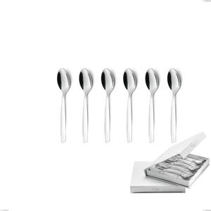 Confezione a libro 6 pezzi cucchiaini caff� Shark, Acciaio inox 18/C (AISI430), spessore 2.00 mm