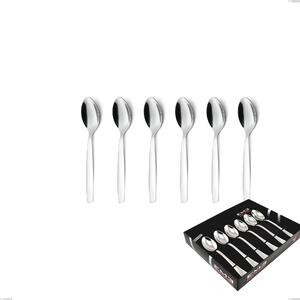 Confezione vetrina 6 pezzi caff� Shark, Acciaio inox 18/C (AISI430), spessore 2.00 mm