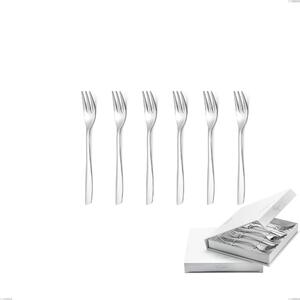 Confezione a libro 6 pezzi forchette dolce Shark, Acciaio inox 18/C (AISI430), spessore 2.00 mm