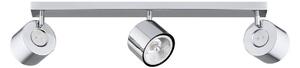 Faretto da soffitto Chloe, orientabile, 3 luci, acciaio cromato Chloe Argon, dimmerabile, Cromo / Argento, Soggiorno / Sala da pranzo, Metallo, Moderno, Faretto