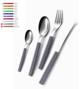 Set Posate colorate SKY 1 Coltello 1 Forchetta 1 Cucchiaio 1 Cucchiaino caff� in acciaio Materiale 18/0 AISI 430 Nichel Free manico in metacrilato colorato