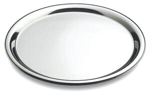 Vassoio Rotondo Piano Convivio � 35 cm con bordo ed interno in acciaio inox Lucido