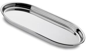 Vassoio Ovale Fondo Convivio � 36 cm con bordo in acciaio inox Lucido