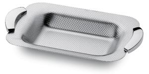 Cestino rettangolare SCACCO 19x28 cm in acciaio inox 18/10 micropallinato