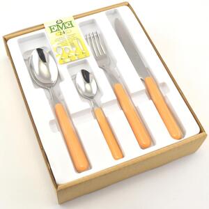 Servizio Posate 24 pezzi colorate BRIO SALMONE 13 EME
