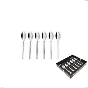 Confezione vetrina 6 pezzi moka Venice, Acciaio inox 18/10 (AISI304), spessore 4.00 mm