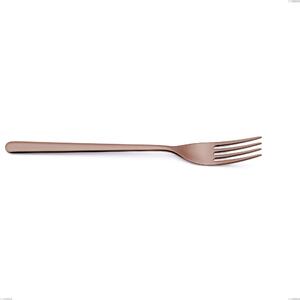 Forchetta da servizio Venice Copper Bronze, Acciaio Inox 18-10 trattamento pvd bronzo, spessore 4 mm, lunghezza 262 mm