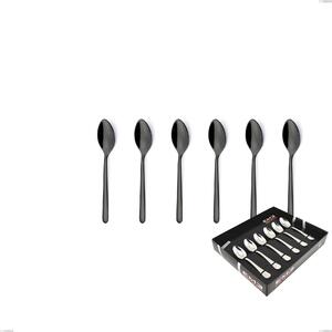 Confezione vetrina 6 pezzi moka Venice Gun Metal, Acciaio Inox 18-10 trattamento pvd canna di fucile, spessore 4 mm