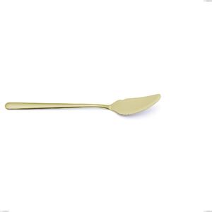 Coltello pesce Venice Tin Gold, Acciaio Inox 18-10 trattamento pvd oro, spessore 4 mm, lunghezza 210 mm