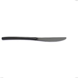 Coltello tavola Venice Gun Metal, Acciaio Inox 18-10 trattamento pvd canna di fucile, spessore 4 mm, lunghezza 250 mm