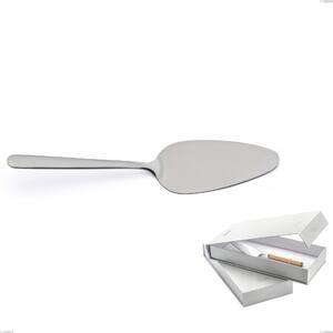 Confezione a libro 1 pezzo pala torta venice sabbiato, Acciaio inox Aisi 304 Posate sabbiate, spessore 4 mm