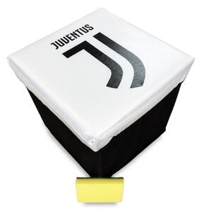Pouf Contenitore poggiapiedi Juve Ufficiale F.C. Juventus bianconero con Spugna Rubby©