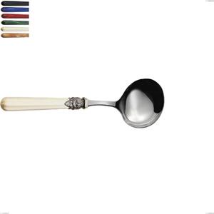 Cucchiaio salsa versailles, Acciaio 18/10 AISI 304 Lucido manicatura acrilico , lunghezza 195 mm