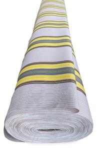 TESSUTO tenda SOLE VERTIGO da esterno GIARDINO balcone A METRO impermeabile e idrorepellente altezza cm. 150 Righino giallo e marrone