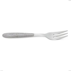 Forchetta dolce vero betulla, acciaio 18.0, manicatura pbt sublimato acciaio lucido, lunghezza 150 mm