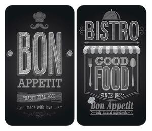 Set di 2 copri stufe in vetro, 52 x 30 cm Bon Appetit - Wenko