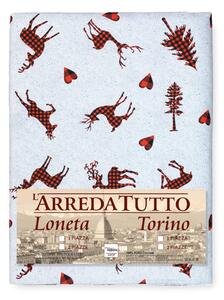 TELO ARREDO copritutto GRAN FOULARD COPRILETTO copridivano tessuto DIGITY CERVI grigio chiaro in puro cotone 1 PIAZZA
