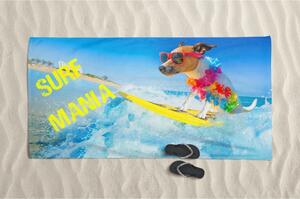 TELO MARE in spugna SURF MANIA misura grande cm. 90 X 170