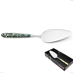 Confezione vetrina 1 pezzo pala torta vero icon, acciaio 18.0 nickel free, manicatura pbt sublimato acciaio lucido