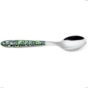 Cucchiaio tavola vero icon, acciaio 18.0 nickel free, manicatura pbt sublimato acciaio lucido, lunghezza 190 mm