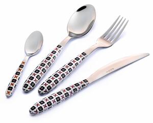 Confezione vetrina 24 pezzi Vero Manhattan, Inox 18/C (AISI430), manico in nylon adatto alla lavastoviglie