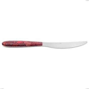 Coltello tavola vero samarcanda, acciaio 18.0 nickel free, manicatura pbt sublimato acciaio lucido, lunghezza 220 mm